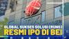 Global Sukses Solusi (RUNS) Resmi IPO di BEI