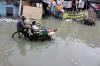 Banjir Rob Rendam Permukiman Warga di Kawasan Muara Angke