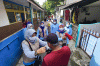 Sosialisasi Protokol Kesehatan Mencegah Penyebaran Virus Omicron di Slipi