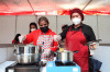 Aksi Ibu-ibu Ikut Demo Masak Tanpa Minyak Goreng Sawit