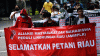 Aliansi Mahasiswa Masyarakat Peduli Lingkungan Riau Gelar Aksi Unjuk Rasa di Jakarta