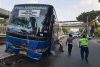 Penampakan Kecelakaan Bus di Jalan S Parman