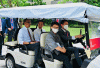 Momen Presiden Jokowi Ajak Presiden Rwanda Naik Mobil Golf