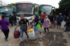 Terminal Bus Pondok Pinang Mulai Dipadati Pemudik