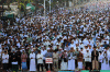Ribuan Umat Muslim Gelar Salat Idul Fitri 1444 H di Jatinegara