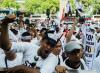 Ribuan Nakes Demo di Kemenkes Tolak RUU Omnibus Law Kesehatan