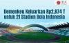 Kemenkeu Alokasikan Rp2,87 Triliun untuk Bangun dan Renovasi 21 Stadion Bola