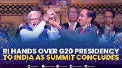 Indonesia Hands Over G20 Presidency to India as Summit Concludes. (Sumber : IDXChannel)