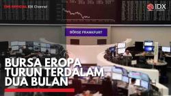 Bursa Eropa Turun Terdalam Dua Bulan,(Sumber: IDX CHANNEL)