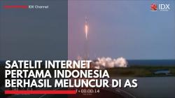 Satelit Internet Pertama Indonesia Berhasil Meluncur di AS,(Sumber: IDX CHANNEL)