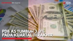 PDB AS Tumbuh 3,3% pada Kuartal Terakhir,(Sumber: IDX CHANNEL)