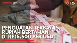 Penguatan Terbatas, Rupiah Bertahan di Rp15.500 per USD. (Sumber : IDXChannel)