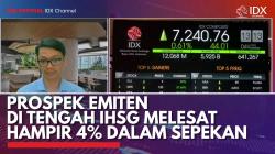 Prospek Emiten di Tengah IHSG Melesat Hampir 4% Dalam Sepekan. (Sumber : IDX Channel)