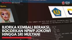 Bjorka Kembali Beraksi, Bocorkan NPWP Jokowi Hingga Sri Mulyani,(Sumber: IDX CHANNEL)