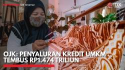 OJK: Penyaluran Kredit UMKM Tembus Rp1.474 Triliun,(Sumber: IDX CHANNEL)