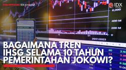 Bagaimana Tren IHSG Selama 10 Tahun Pemerintahan Jokowi? (Sumber : IDX Channel)