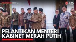 Pelantikan Menteri Kabinet Merah Putih. (Sumber : IDX Channel)