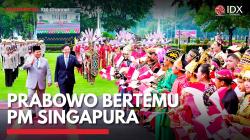 Prabowo Bertemu PM Singapura,(Sumber: IDX CHANNEL)
