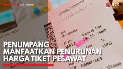 Penumpang Manfaatkan Penurunan Harga Tiket Pesawat,(Sumber: IDX CHANNEL)