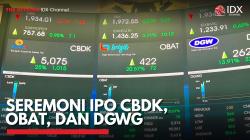 Seremoni IPO CBDK, OBAT, dan DGWG. (Sumber : IDX Channel)