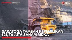Saratoga Tambah Kepemilikan 121,76 Juta Saham MDKA. (Sumber : IDX Channel)