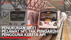 Penurunan Tiket Pesawat 14% Tak Pengaruhi Pengguna Kereta Api. (Sumber : IDX Channel)