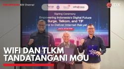 WIFI dan TLKM Tandatangani MoU,(Sumber: IDX CHANNEL)