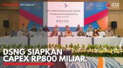 DSNG Siapkan Capex Rp800 Miliar. (Sumber : IDX Channel)