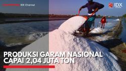 Produksi Garam Nasional Capai 2,04 Juta Ton,(Sumber: IDX CHANNEL)