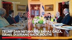 Trump dan Netanyahu Bahas Gaza, Israel Diserang Balik Houthi,(Sumber: IDX CHANNEL)