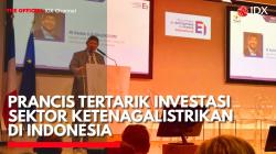 Prancis Tertarik Investasi Sektor Ketenagalistrikan di Indonesia. (Sumber: IDX Channel)