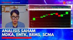 Analisis Saham MDKA, EMTK, BRMS, SCMA. (Sumber: IDX Channel)