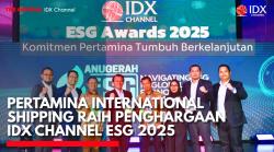 Pertamina International Shipping Raih Penghargaan IDX Channel ESG 2025. (Sumber: IDX Channel)