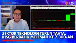 Sektor Teknologi Turun Tahta, IHSG Berbalik Melemah ke 7.300-an,(Sumber: IDX CHANNEL)