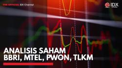 Analisis Saham BBRI, MTEL, PWON, TLKM,(Sumber: IDX CHANNEL)