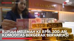 Rupiah Melemah ke Rp16.300-an, Komoditas Bergerak Bervariasi,(Sumber: IDX CHANNEL)