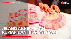 Jelang Akhir Pekan, Rupiah dan IHSG Kompak Melemah. (Sumber: IDX Channel)