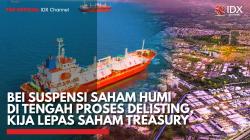 BEI Suspensi Saham HUMI di Tengah Proses Delisting, KIJA Lepas Saham Treasury,(Sumber: IDX CHANNEL)