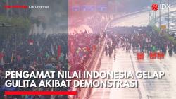Pengamat Nilai Indonesia Gelap Gulita akibat Demonstrasi. (Sumber: IDX Channel)