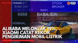 Alibaba Melonjak 19%, Xiaomi Catat Rekor Pengiriman Mobil Listrik,(Sumber: IDX CHANNEL)