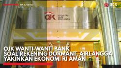 OJK Wanti-wanti Bank Soal Rekening Dormant, Airlangga Yakinkan Ekonomi RI Aman,(Sumber: IDX CHANNEL)