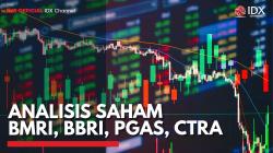 Analisis Saham BMRI, BBRI, PGAS, CTRA,(Sumber: IDX CHANNEL)