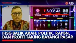 IHSG Balik Arah: Politik, RAPBN, dan Profit Taking Bayangi Pasar. (Sumber: IDX Channel)