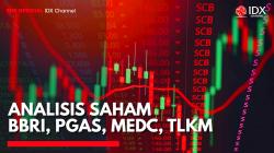 Analisis Saham BBRI, PGAS, MEDC, TLKM. (Sumber: IDX Channel)