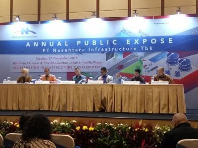 Public Expose Tahunan 2018 PT Nusantara Infrastructure Tbk. (Foto idxchannel.tv)