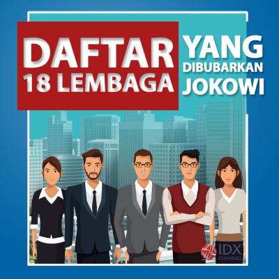Jokowi Bubarkan 18 Lembaga, Ini Daftarnya. (Foto: Tim Digital Marketing IDX Channel)