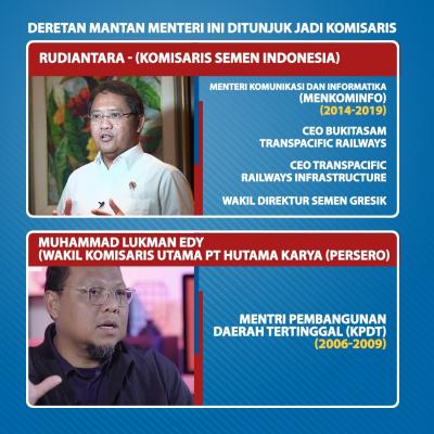 Punya Pengalaman Segudang, Deretan Mantan Menteri Ini Ditunjuk Jadi Komisaris. (Foto: Tim Digital Marketing IDX Channel)