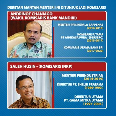 Punya Pengalaman Segudang, Deretan Mantan Menteri Ini Ditunjuk Jadi Komisaris. (Foto: Tim Digital Marketing IDX Channel)