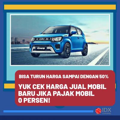 Pajak Mobil 0 Persen, Yuk Cek Harga Mobil Baru Murah. (Foto: Tim Digital Marketing IDX Channel)