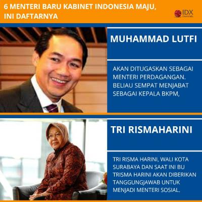 Reshuffle Kabinet, Ini 6 Menteri Baru Jokowi. (Foto: Tim Digital Marketing IDX Channel)